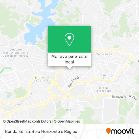 Bar da Edilza mapa