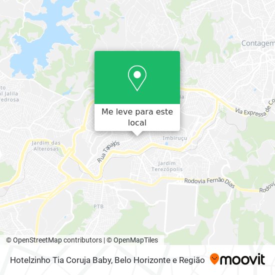 Hotelzinho Tia Coruja Baby mapa