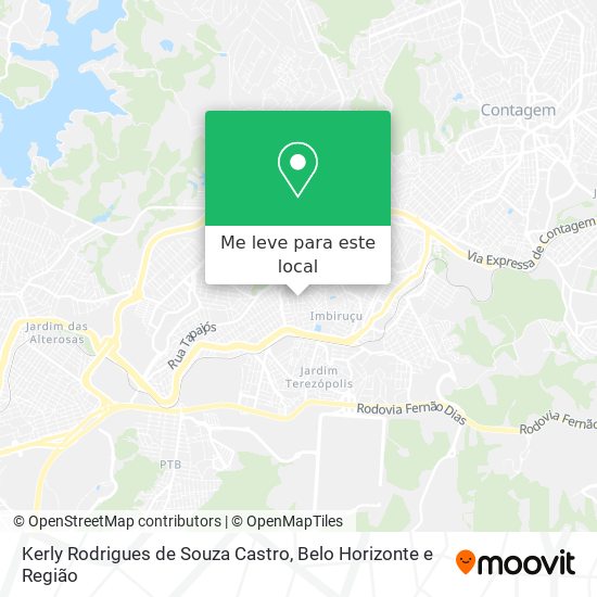 Kerly Rodrigues de Souza Castro mapa