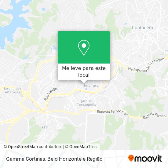 Gamma Cortinas mapa