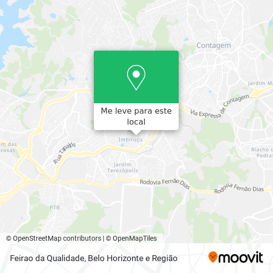 Feirao da Qualidade mapa