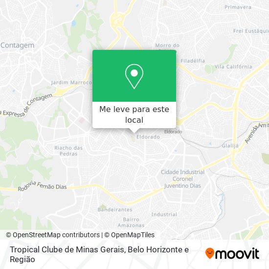 Tropical Clube de Minas Gerais mapa