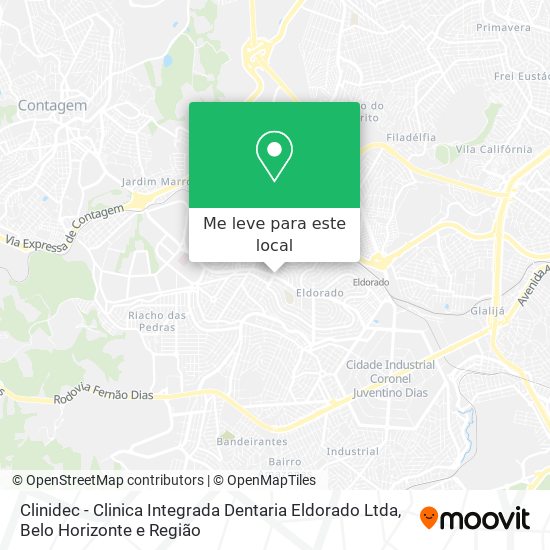 Clinidec - Clinica Integrada Dentaria Eldorado Ltda mapa