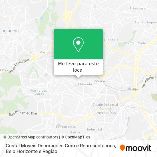 Cristal Moveis Decoracoes Com e Representacoes mapa