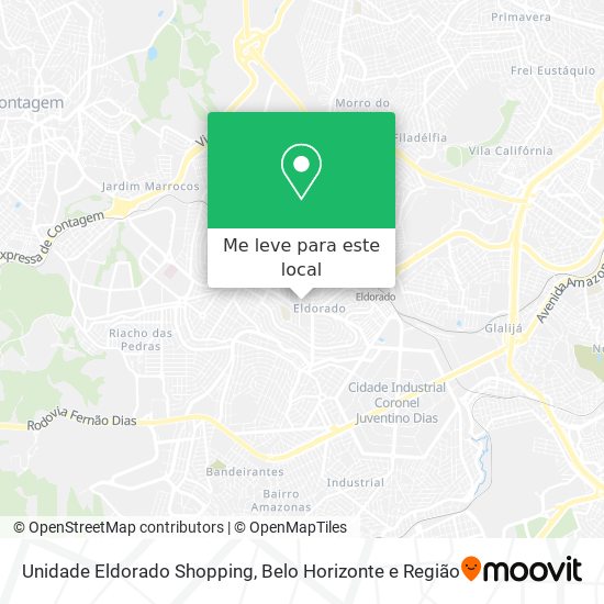 Unidade Eldorado Shopping mapa