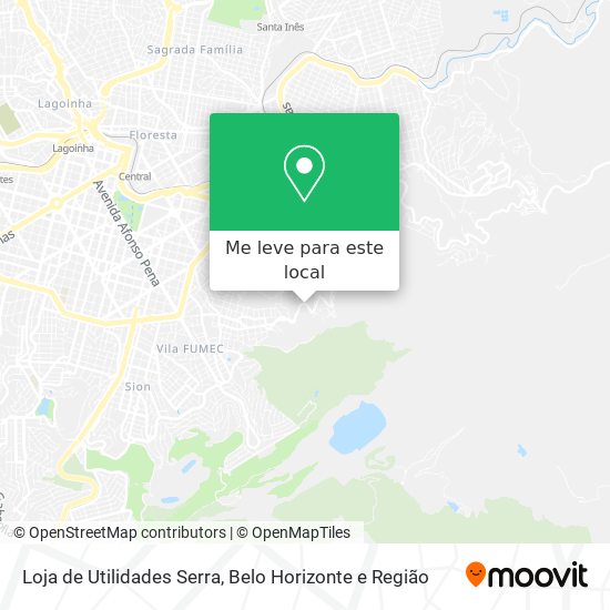 Loja de Utilidades Serra mapa