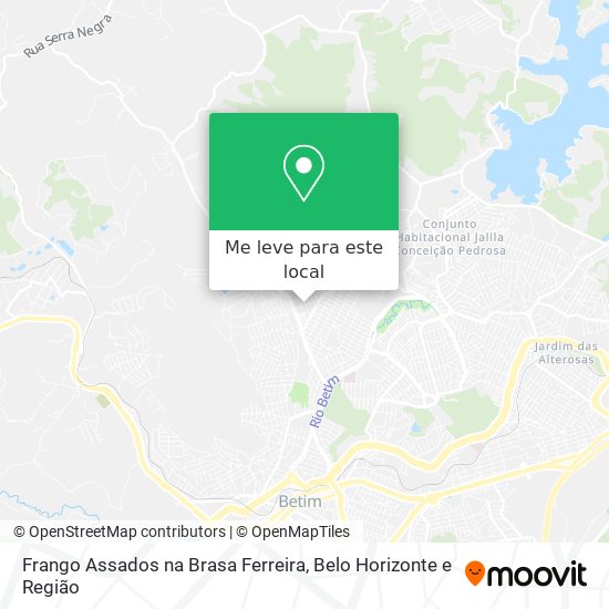 Frango Assados na Brasa Ferreira mapa