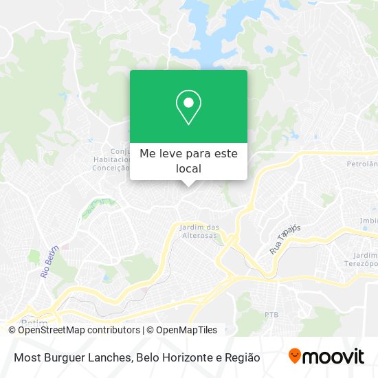 Most Burguer Lanches mapa