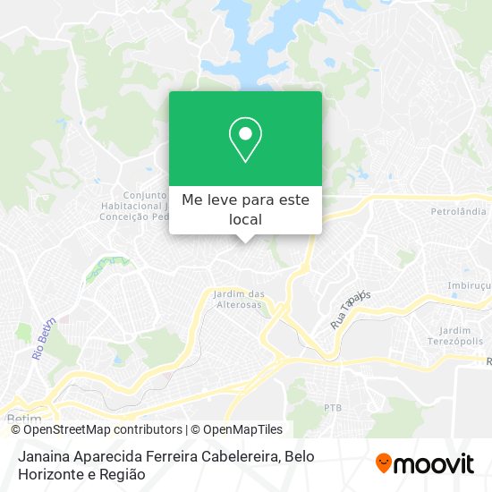Janaina Aparecida Ferreira Cabelereira mapa