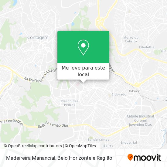 Madeireira Manancial mapa