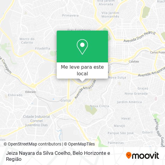 Jeiza Nayara da Silva Coelho mapa