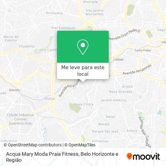 Acqua Mary Moda Praia Fitness mapa