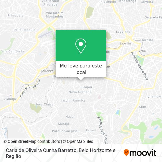 Carla de Oliveira Cunha Barretto mapa