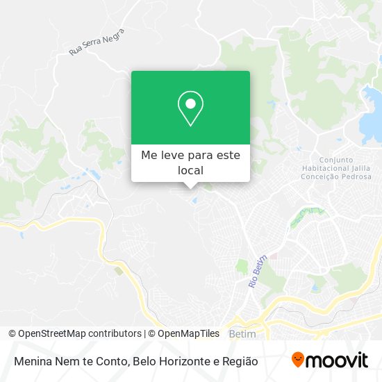 Menina Nem te Conto mapa