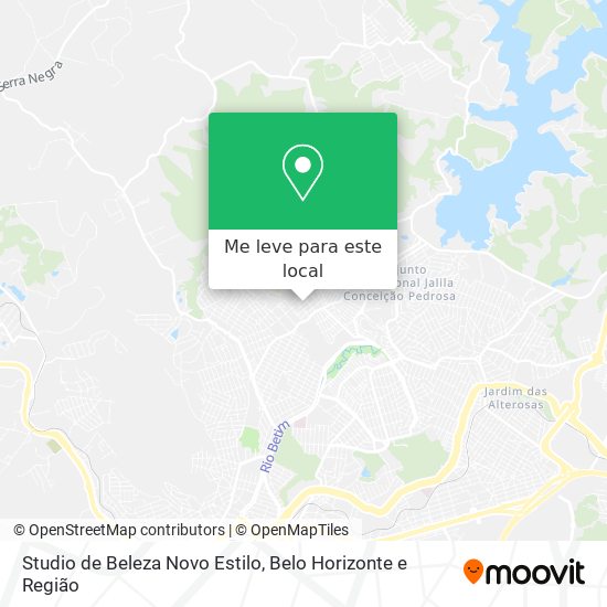 Studio de Beleza Novo Estilo mapa