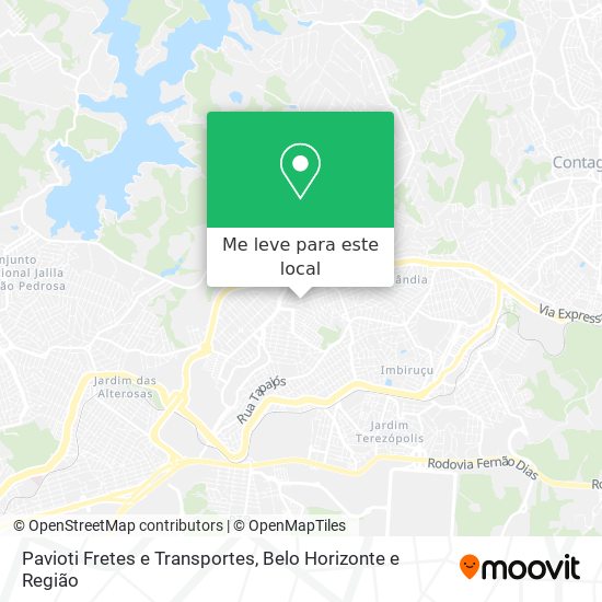 Pavioti Fretes e Transportes mapa
