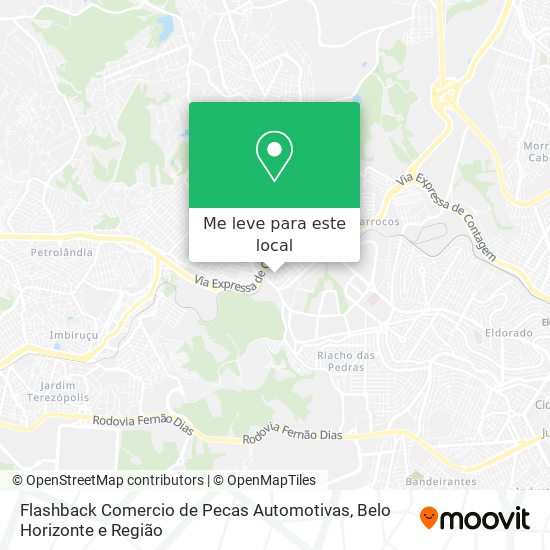 Flashback Comercio de Pecas Automotivas mapa