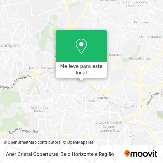 Aner Cristal Coberturas mapa