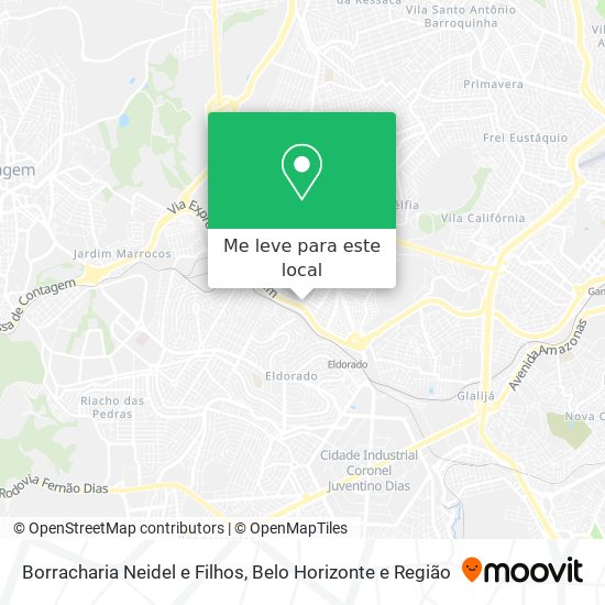 Borracharia Neidel e Filhos mapa