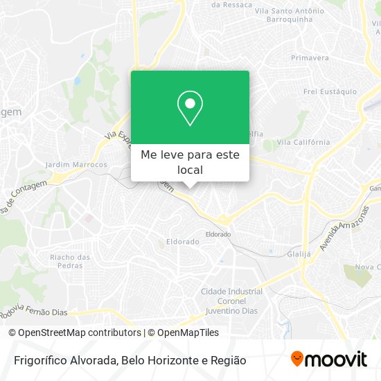 Frigorífico Alvorada mapa