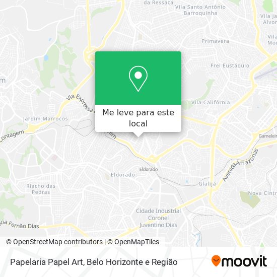 Papelaria Papel Art mapa