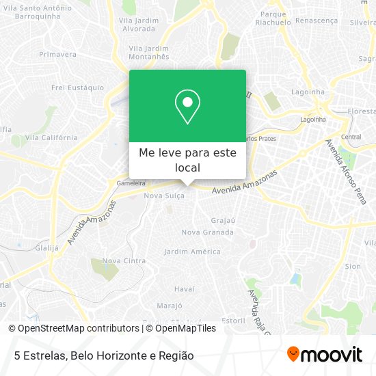 5 Estrelas mapa