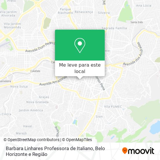 Barbara Linhares Professora de Italiano mapa