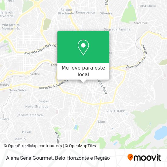 Alana Sena Gourmet mapa