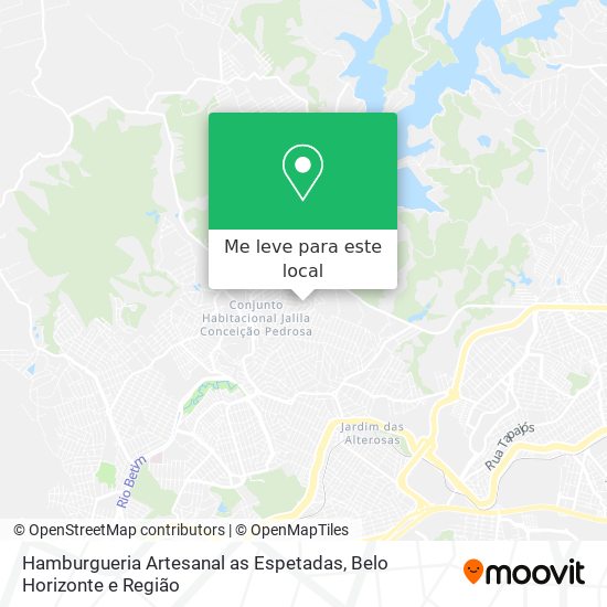 Hamburgueria Artesanal as Espetadas mapa