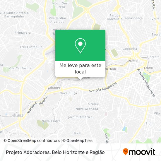 Projeto Adoradores mapa