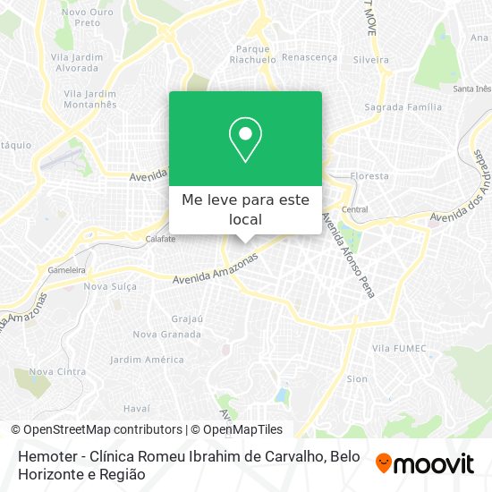 Hemoter - Clínica Romeu Ibrahim de Carvalho mapa
