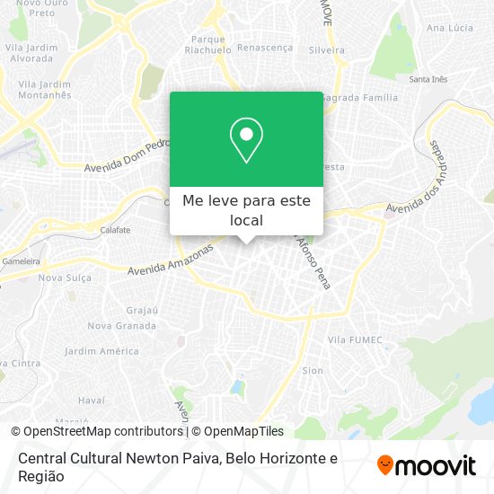 Central Cultural Newton Paiva mapa