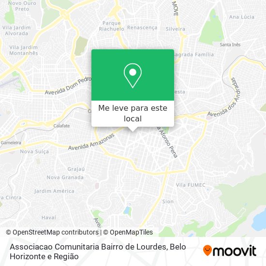 Associacao Comunitaria Bairro de Lourdes mapa