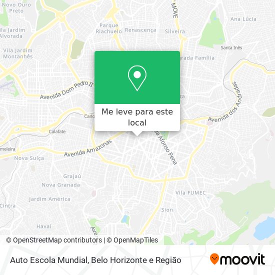 Auto Escola Mundial mapa