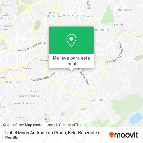 Izabel Maria Andrade do Prado mapa