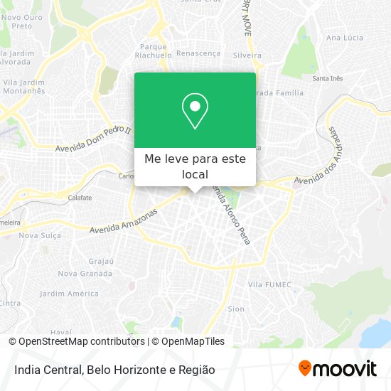 India Central mapa