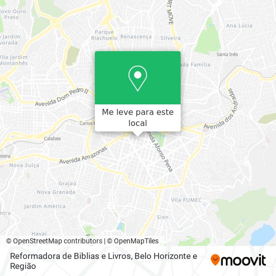 Reformadora de Biblias e Livros mapa