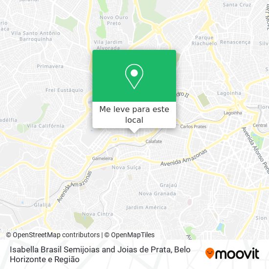 Isabella Brasil Semijoias and Joias de Prata mapa