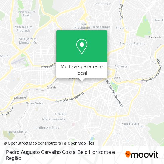 Pedro Augusto Carvalho Costa mapa