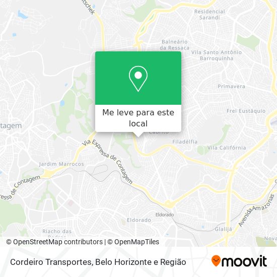 Cordeiro Transportes mapa
