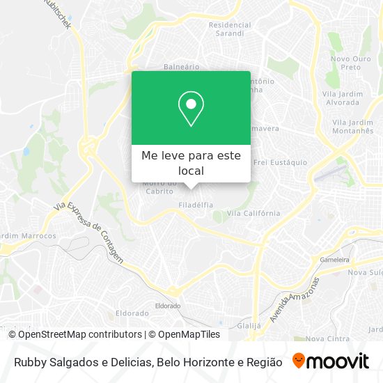 Rubby Salgados e Delicias mapa