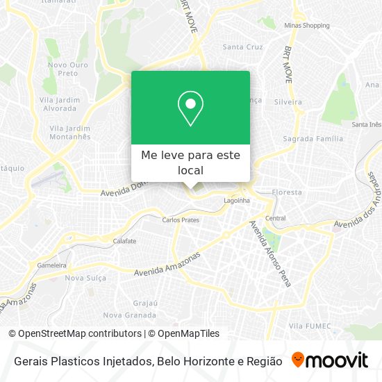 Gerais Plasticos Injetados mapa