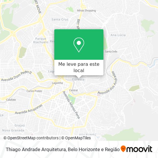 Thiago Andrade Arquitetura mapa