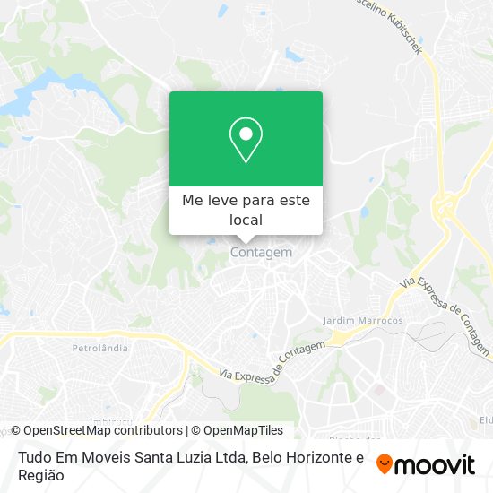 Tudo Em Moveis Santa Luzia Ltda mapa