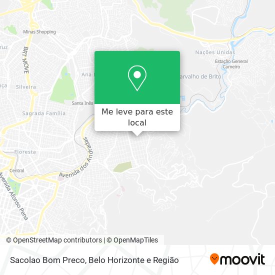 Sacolao Bom Preco mapa