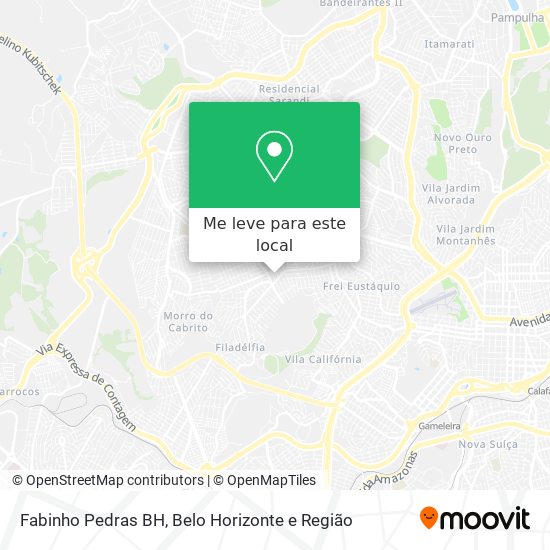 Fabinho Pedras BH mapa