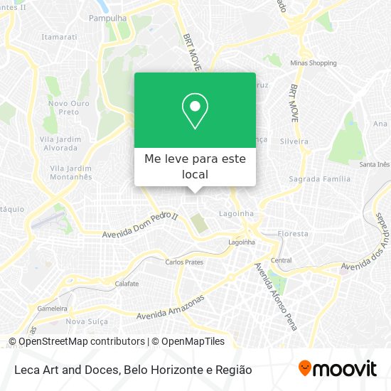 Leca Art and Doces mapa