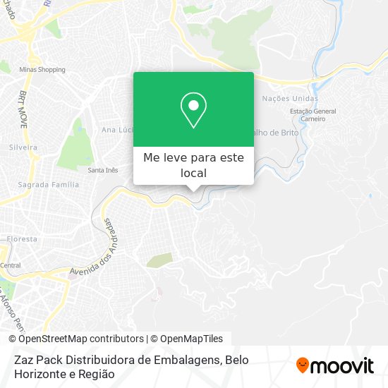 Zaz Pack Distribuidora de Embalagens mapa
