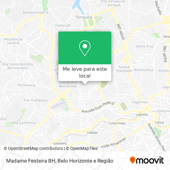 Madame Festeira BH mapa