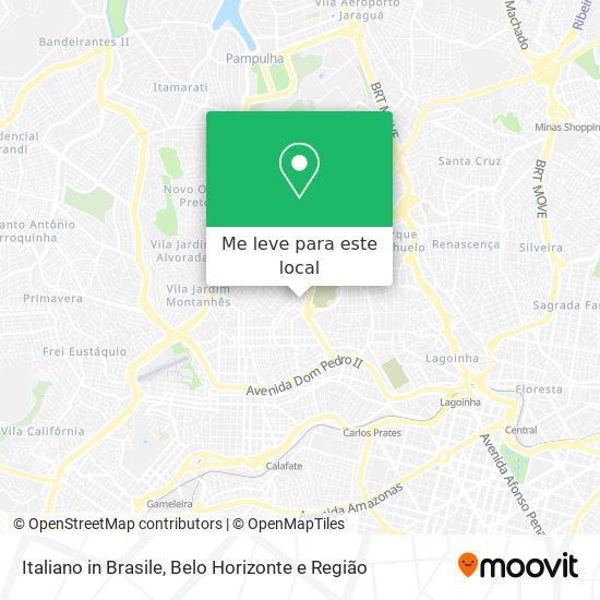 Italiano in Brasile mapa